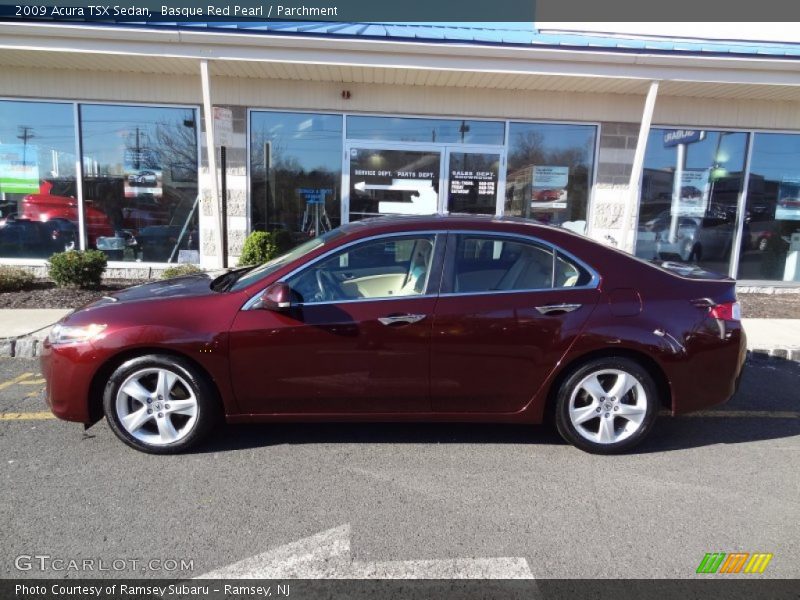 Basque Red Pearl / Parchment 2009 Acura TSX Sedan