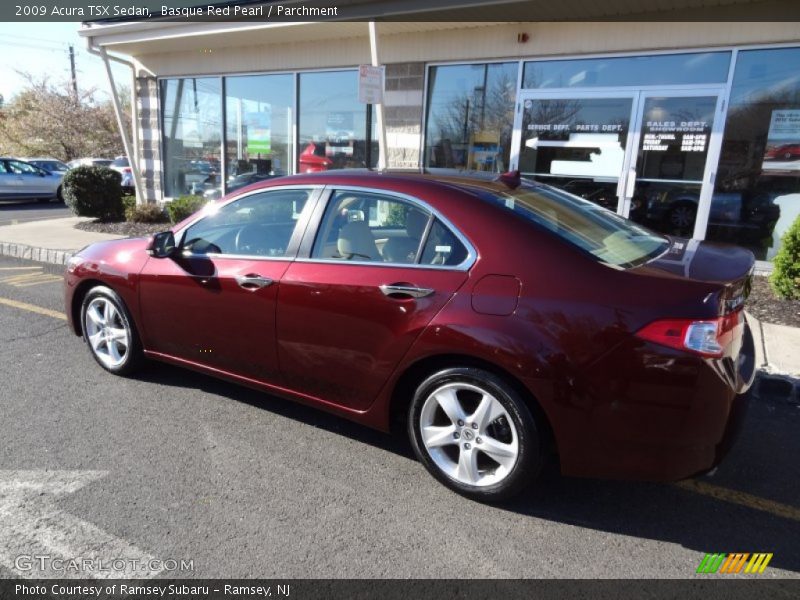 Basque Red Pearl / Parchment 2009 Acura TSX Sedan