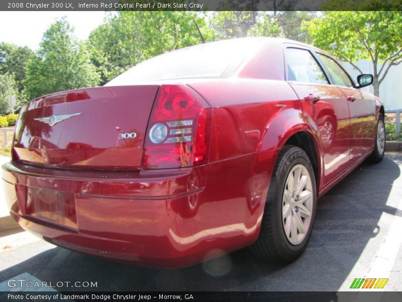Inferno Red Crystal Pearl / Dark Slate Gray 2008 Chrysler 300 LX
