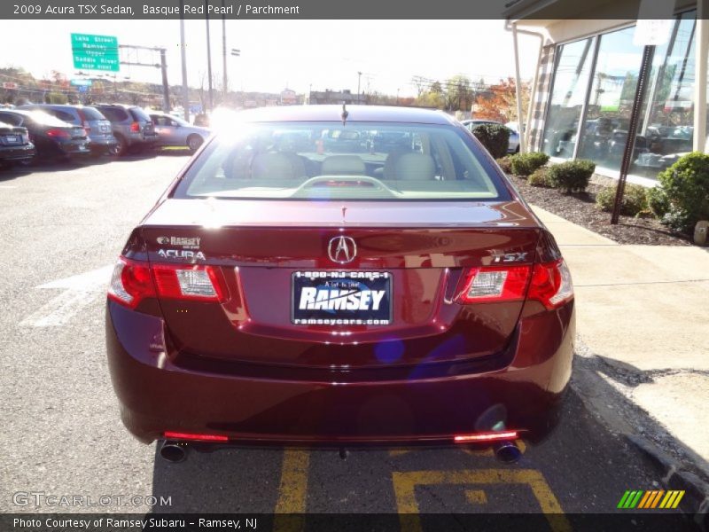 Basque Red Pearl / Parchment 2009 Acura TSX Sedan
