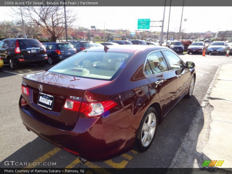 Basque Red Pearl / Parchment 2009 Acura TSX Sedan