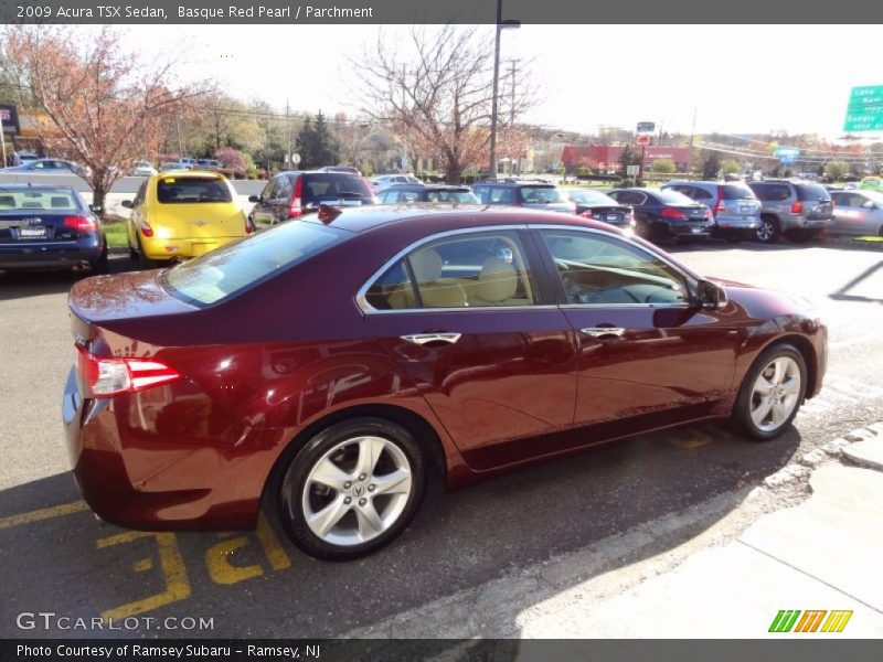 Basque Red Pearl / Parchment 2009 Acura TSX Sedan