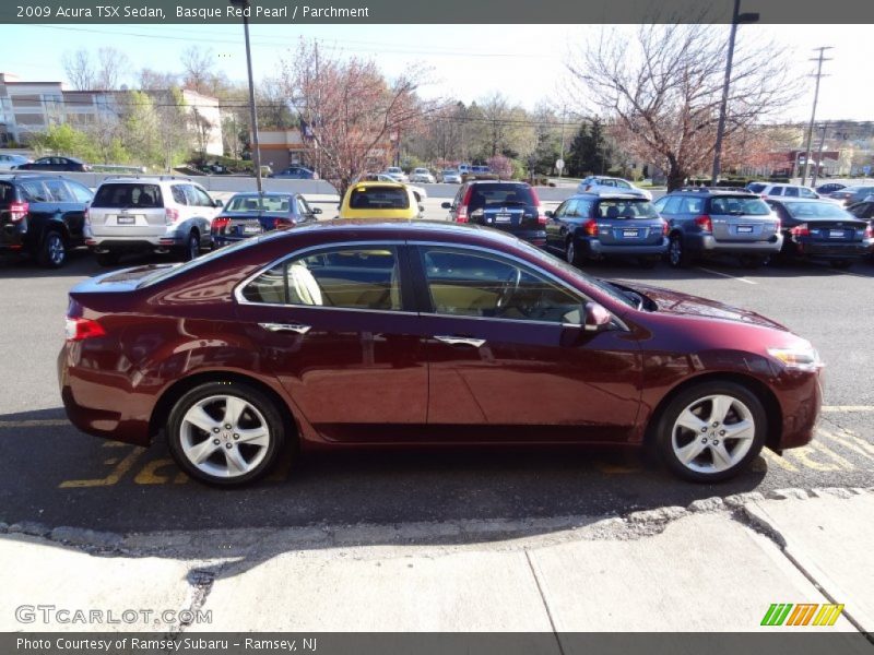 Basque Red Pearl / Parchment 2009 Acura TSX Sedan