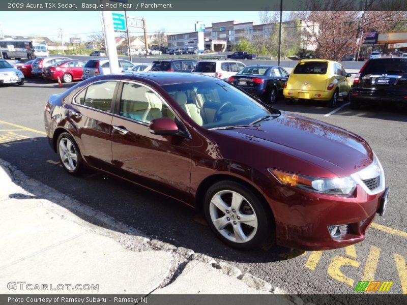 Basque Red Pearl / Parchment 2009 Acura TSX Sedan