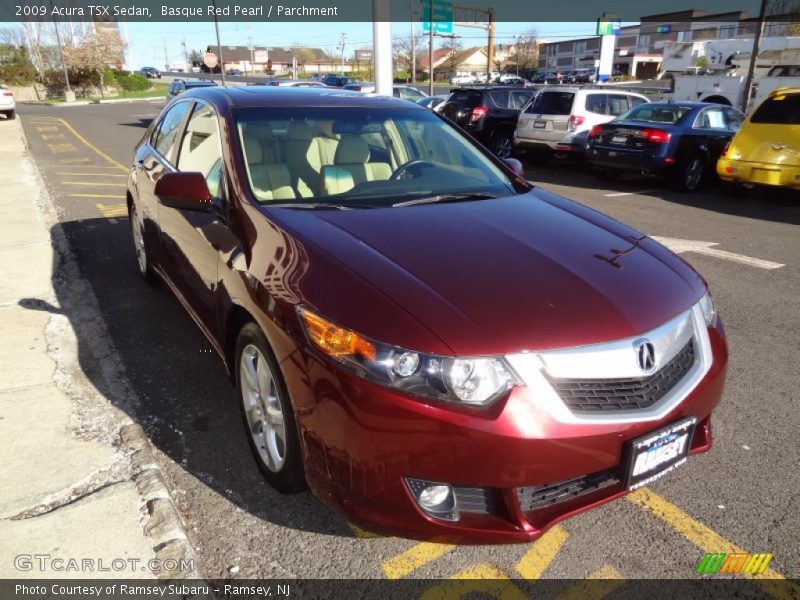 Basque Red Pearl / Parchment 2009 Acura TSX Sedan