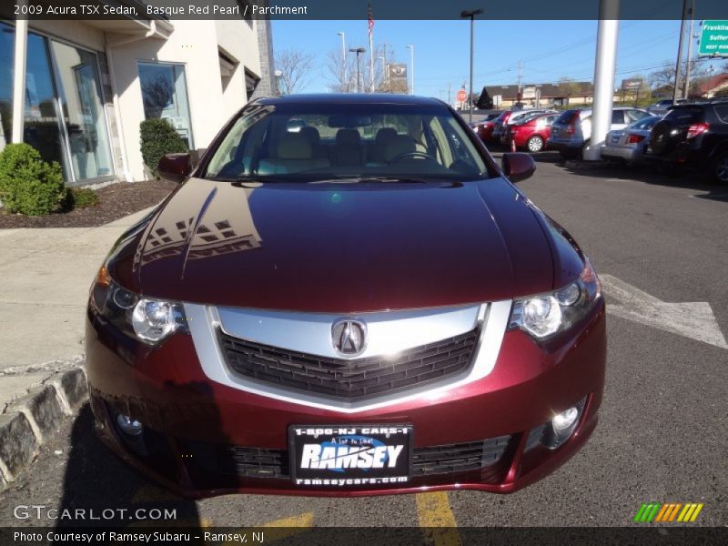 Basque Red Pearl / Parchment 2009 Acura TSX Sedan