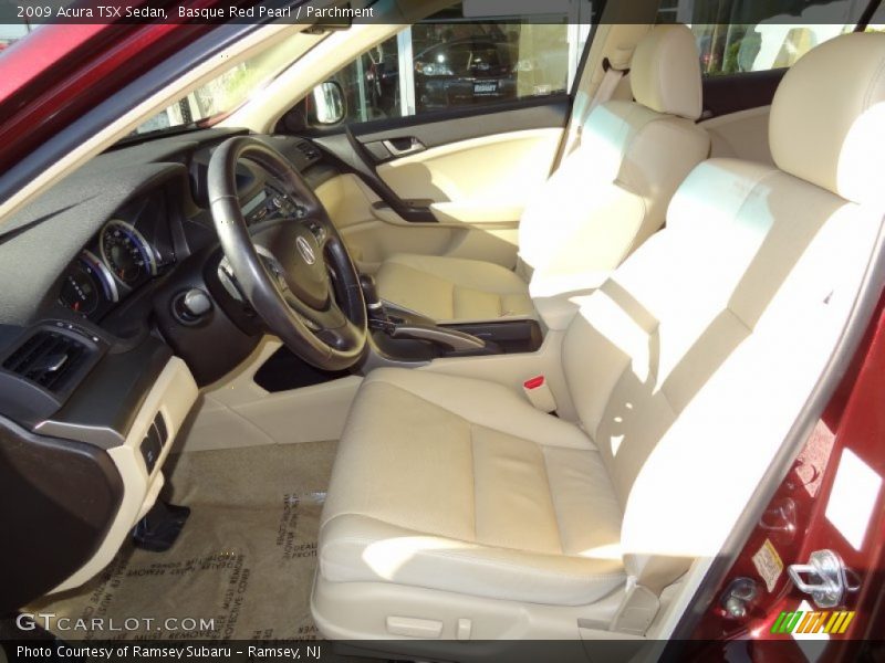 Basque Red Pearl / Parchment 2009 Acura TSX Sedan