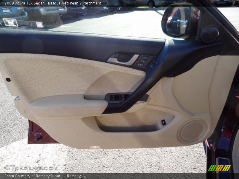 Basque Red Pearl / Parchment 2009 Acura TSX Sedan