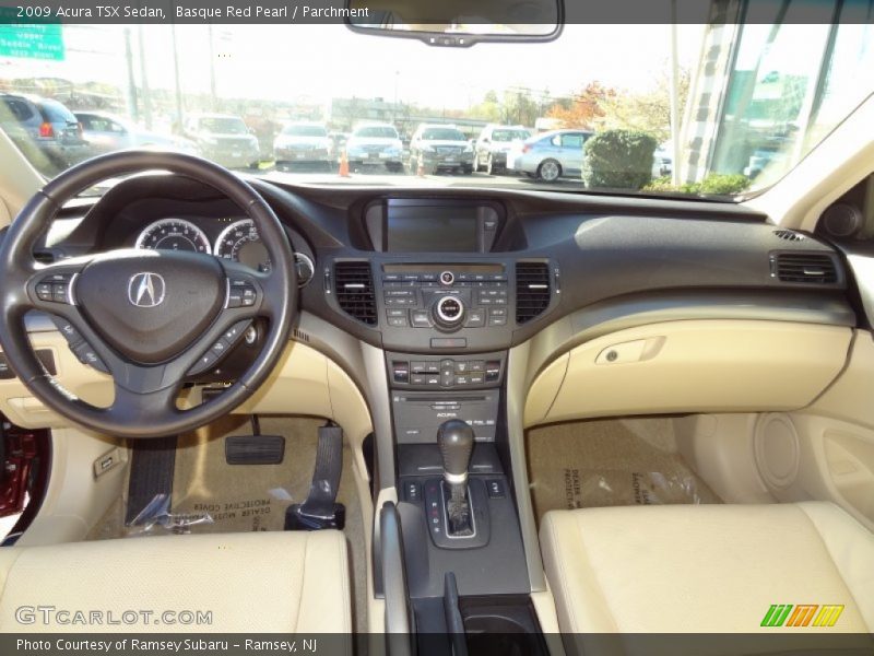 Basque Red Pearl / Parchment 2009 Acura TSX Sedan