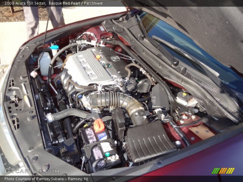 Basque Red Pearl / Parchment 2009 Acura TSX Sedan