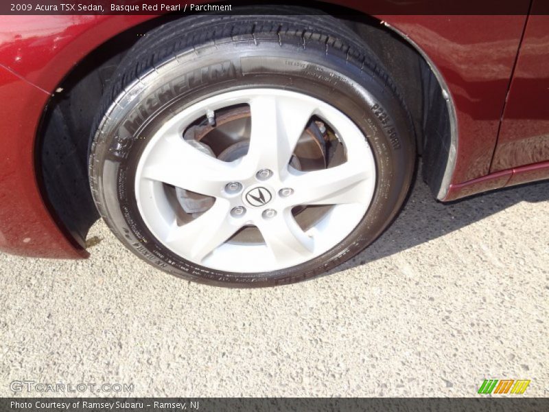 Basque Red Pearl / Parchment 2009 Acura TSX Sedan