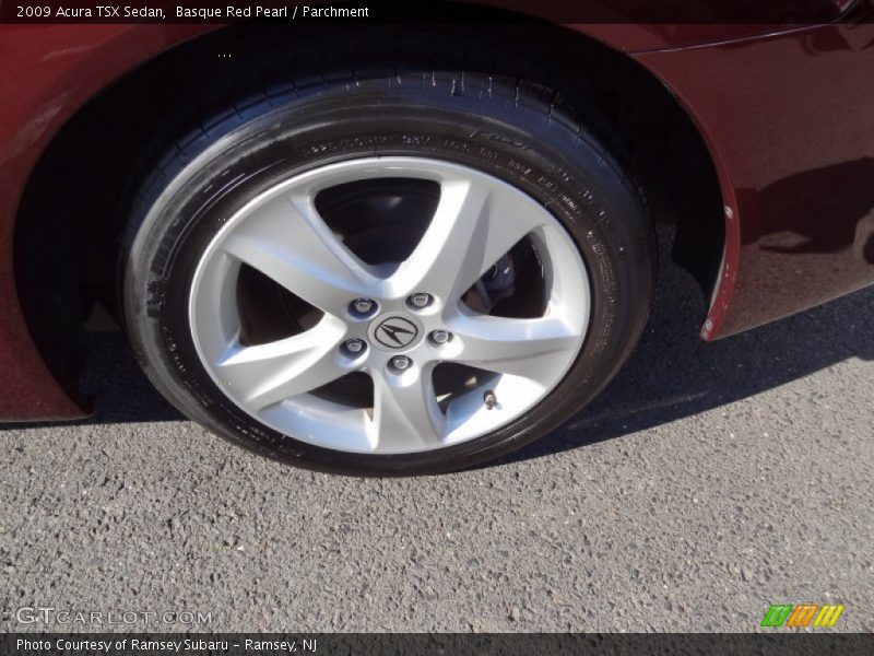 Basque Red Pearl / Parchment 2009 Acura TSX Sedan