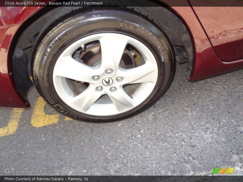 Basque Red Pearl / Parchment 2009 Acura TSX Sedan