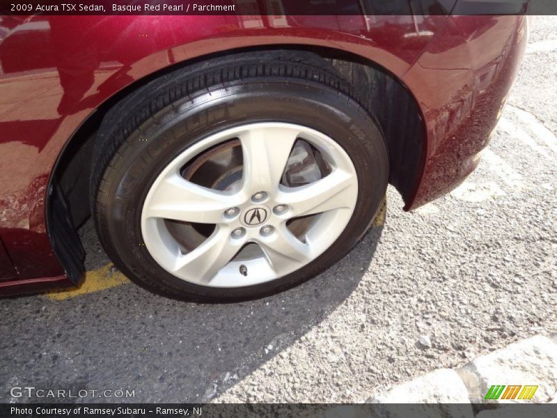 Basque Red Pearl / Parchment 2009 Acura TSX Sedan