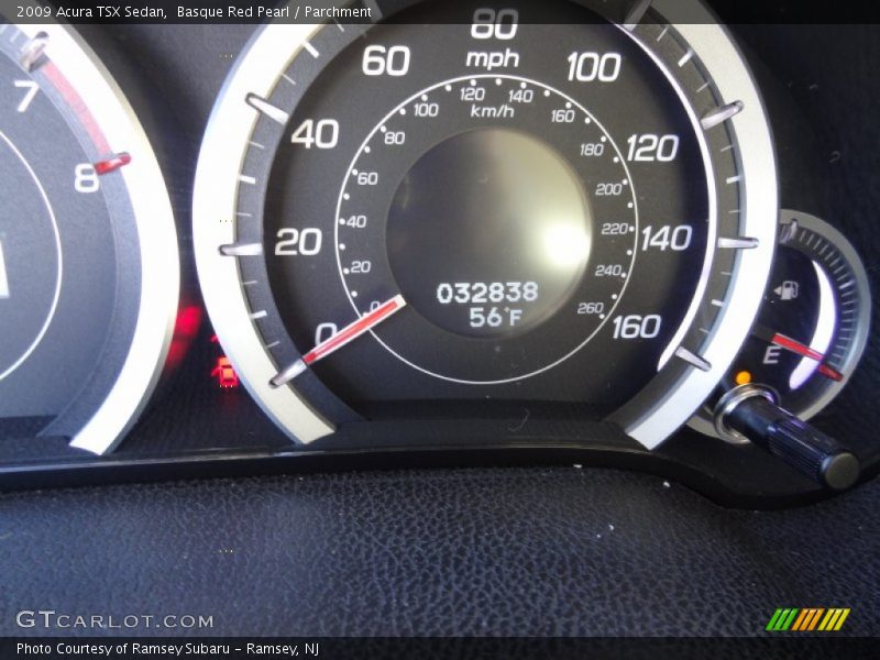 Basque Red Pearl / Parchment 2009 Acura TSX Sedan