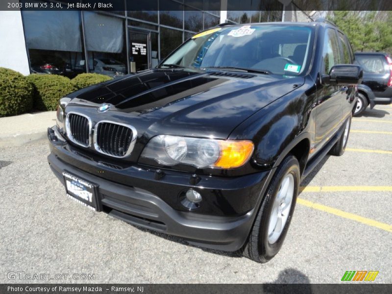 Jet Black / Black 2003 BMW X5 3.0i