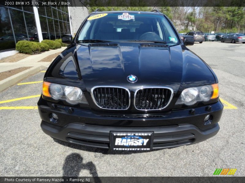 Jet Black / Black 2003 BMW X5 3.0i