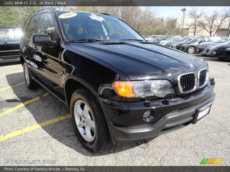 Jet Black / Black 2003 BMW X5 3.0i
