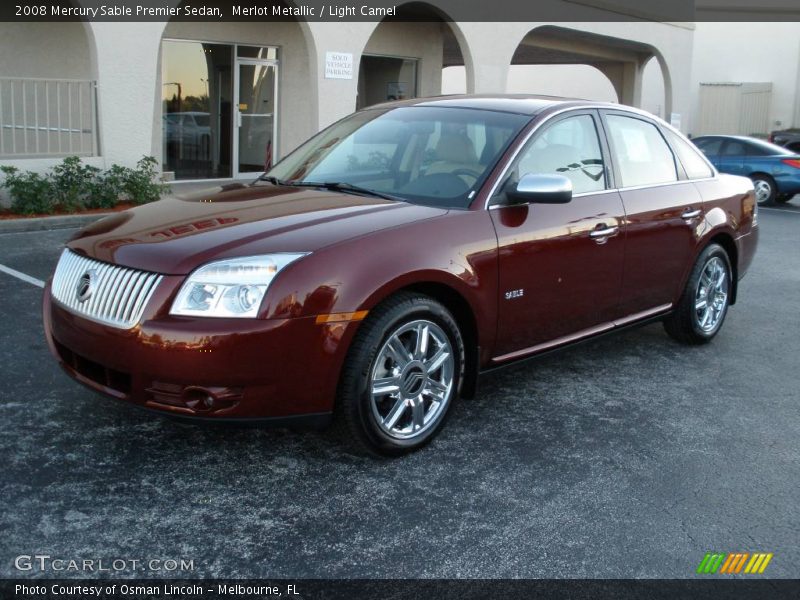 Merlot Metallic / Light Camel 2008 Mercury Sable Premier Sedan