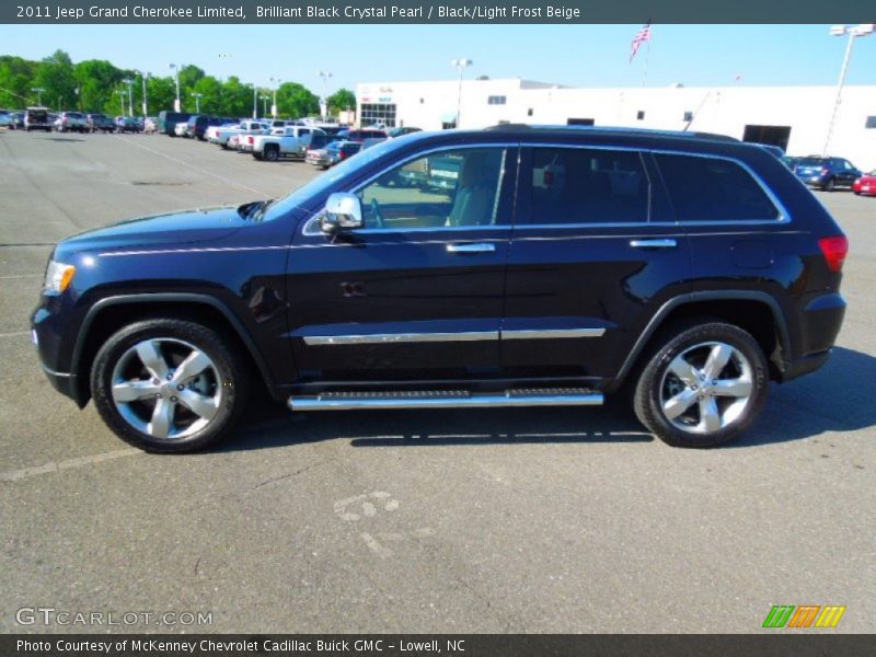 Brilliant Black Crystal Pearl / Black/Light Frost Beige 2011 Jeep Grand Cherokee Limited