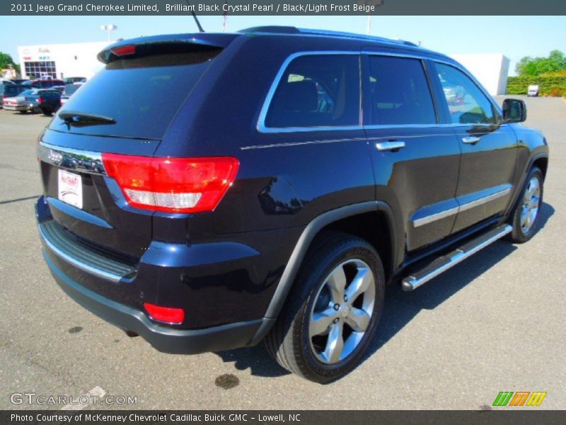Brilliant Black Crystal Pearl / Black/Light Frost Beige 2011 Jeep Grand Cherokee Limited