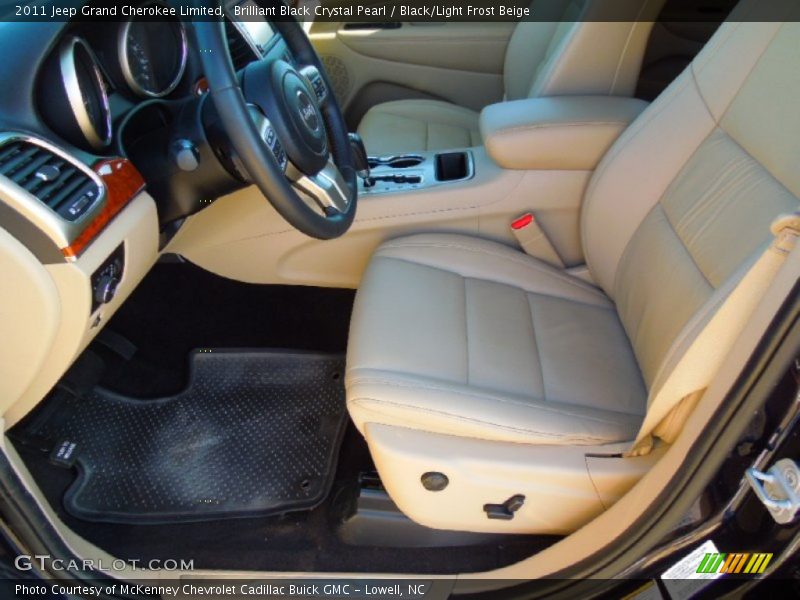 Brilliant Black Crystal Pearl / Black/Light Frost Beige 2011 Jeep Grand Cherokee Limited