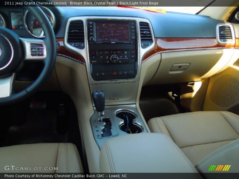 Brilliant Black Crystal Pearl / Black/Light Frost Beige 2011 Jeep Grand Cherokee Limited