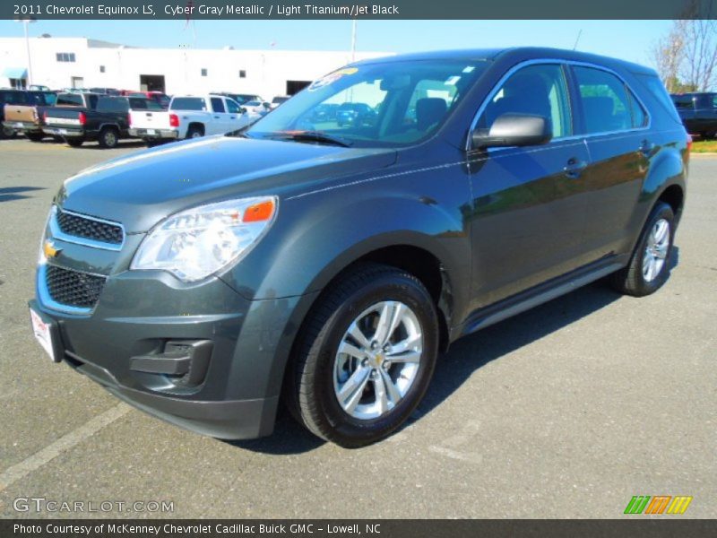 Cyber Gray Metallic / Light Titanium/Jet Black 2011 Chevrolet Equinox LS