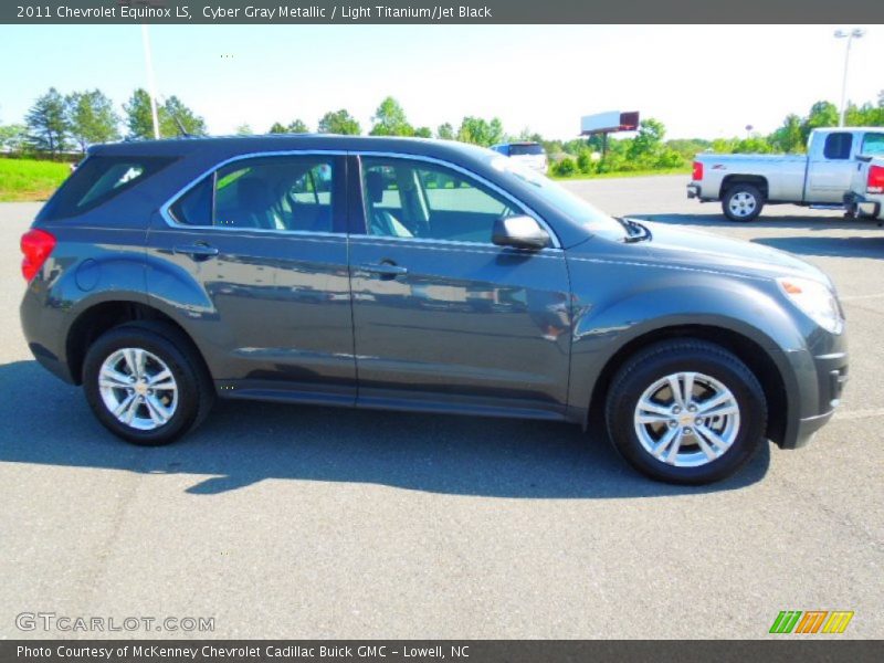 Cyber Gray Metallic / Light Titanium/Jet Black 2011 Chevrolet Equinox LS