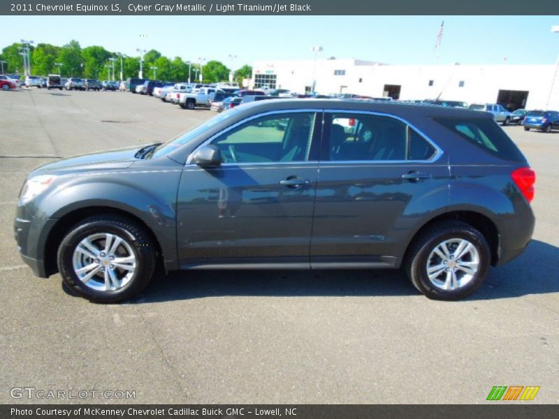 Cyber Gray Metallic / Light Titanium/Jet Black 2011 Chevrolet Equinox LS