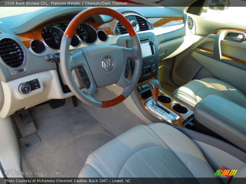 Platinum Metallic / Titanium/Dark Titanium 2008 Buick Enclave CXL