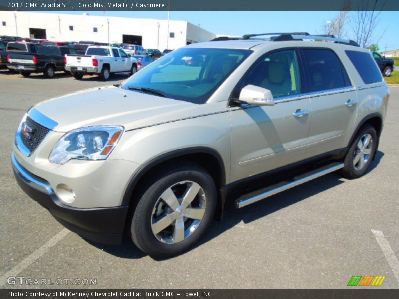 Gold Mist Metallic / Cashmere 2012 GMC Acadia SLT