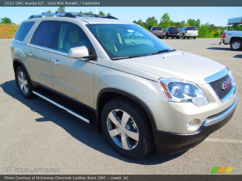 Gold Mist Metallic / Cashmere 2012 GMC Acadia SLT