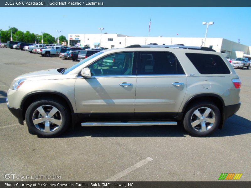 Gold Mist Metallic / Cashmere 2012 GMC Acadia SLT