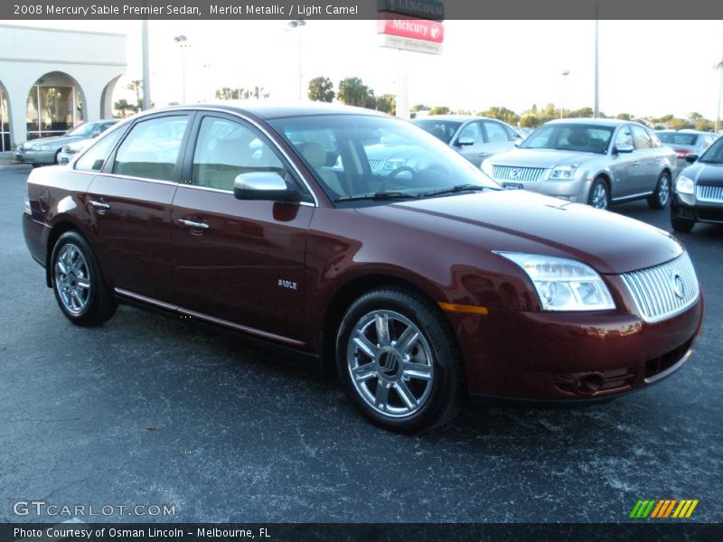 Merlot Metallic / Light Camel 2008 Mercury Sable Premier Sedan