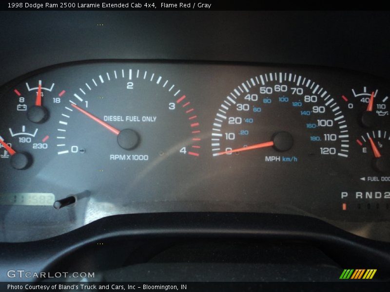  1998 Ram 2500 Laramie Extended Cab 4x4 Laramie Extended Cab 4x4 Gauges