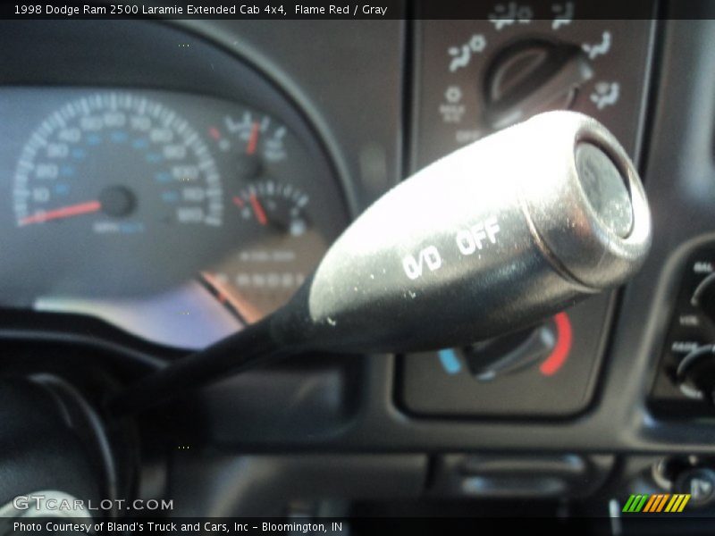 Flame Red / Gray 1998 Dodge Ram 2500 Laramie Extended Cab 4x4