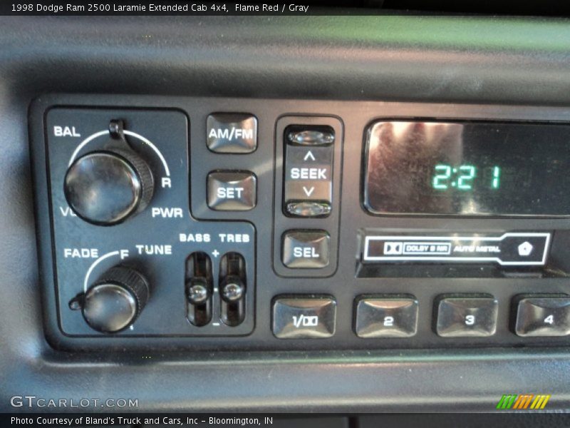 Flame Red / Gray 1998 Dodge Ram 2500 Laramie Extended Cab 4x4