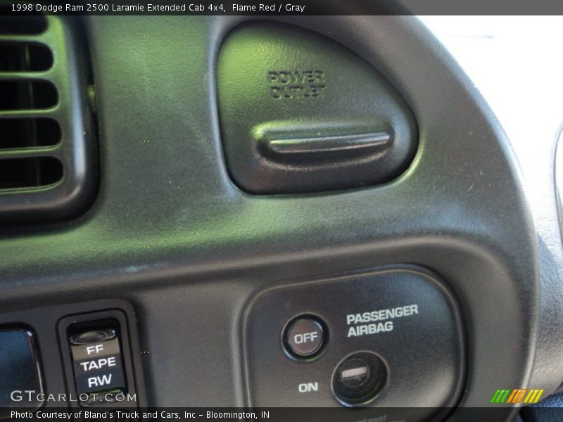 Flame Red / Gray 1998 Dodge Ram 2500 Laramie Extended Cab 4x4