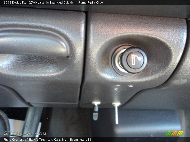 Flame Red / Gray 1998 Dodge Ram 2500 Laramie Extended Cab 4x4