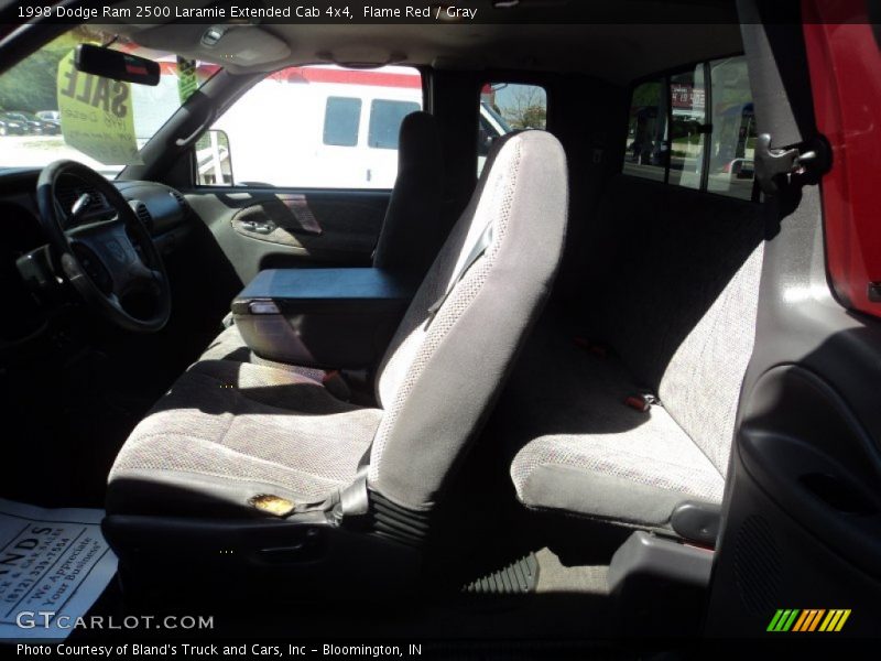 Flame Red / Gray 1998 Dodge Ram 2500 Laramie Extended Cab 4x4