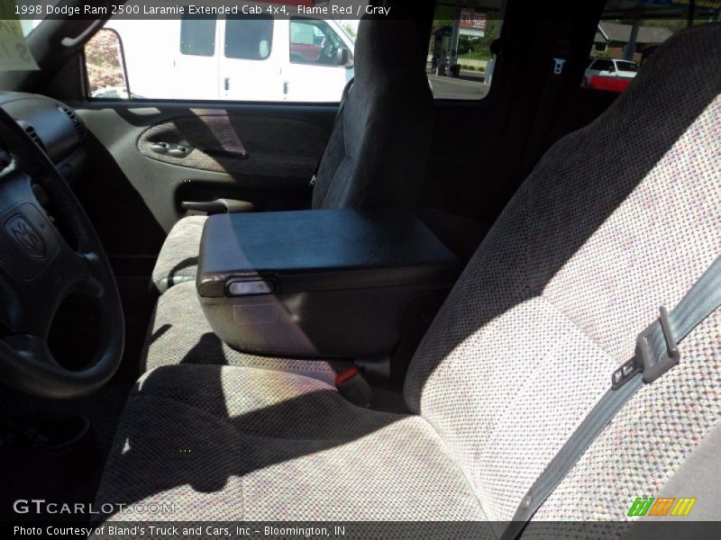 Flame Red / Gray 1998 Dodge Ram 2500 Laramie Extended Cab 4x4