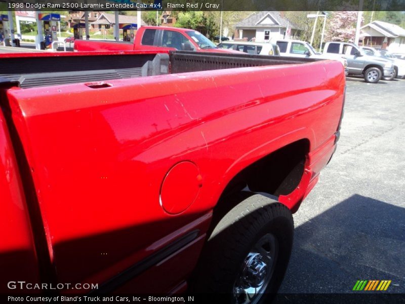Flame Red / Gray 1998 Dodge Ram 2500 Laramie Extended Cab 4x4
