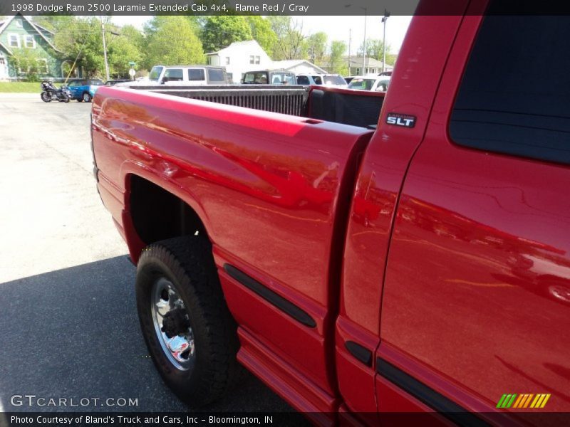 Flame Red / Gray 1998 Dodge Ram 2500 Laramie Extended Cab 4x4
