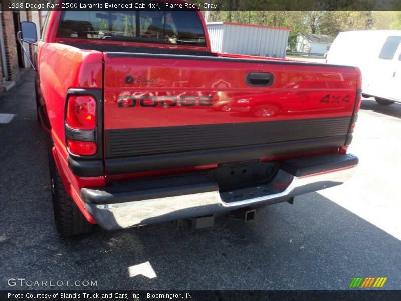Flame Red / Gray 1998 Dodge Ram 2500 Laramie Extended Cab 4x4