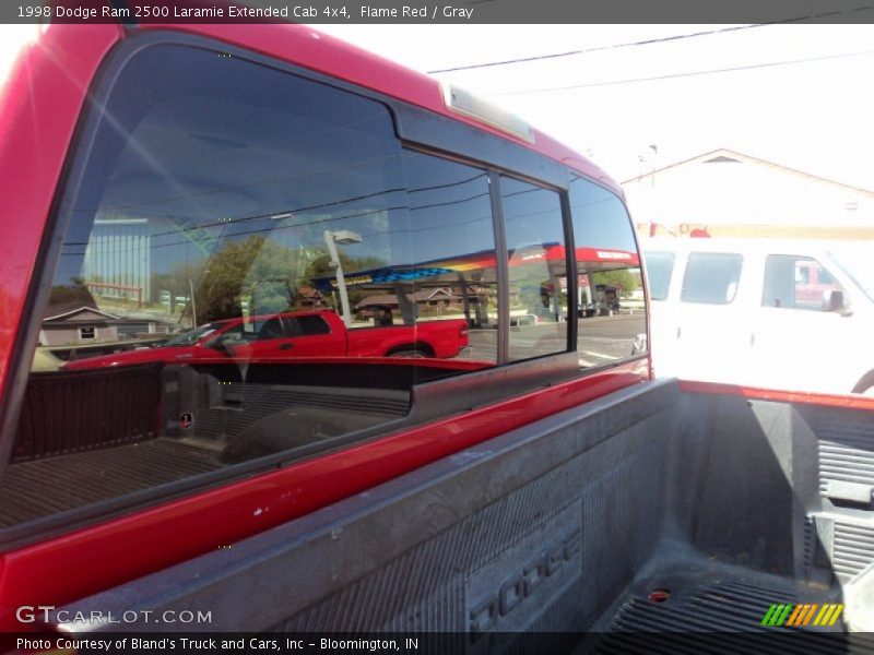Flame Red / Gray 1998 Dodge Ram 2500 Laramie Extended Cab 4x4