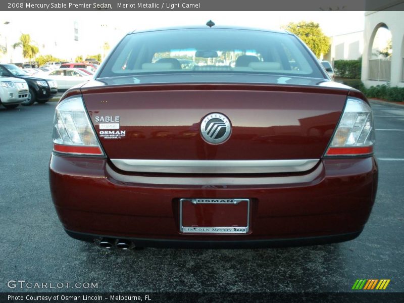 Merlot Metallic / Light Camel 2008 Mercury Sable Premier Sedan