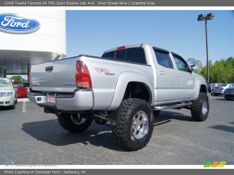 Silver Streak Mica / Graphite Gray 2008 Toyota Tacoma V6 TRD Sport Double Cab 4x4