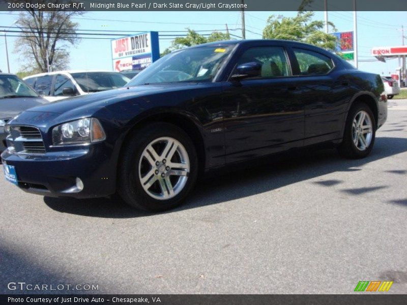 Midnight Blue Pearl / Dark Slate Gray/Light Graystone 2006 Dodge Charger R/T
