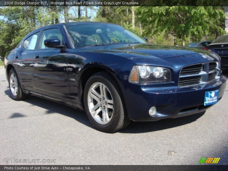 Midnight Blue Pearl / Dark Slate Gray/Light Graystone 2006 Dodge Charger R/T